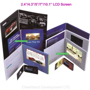 4.3/ 5 / 7 / 10.1'' Lcd Video Mailer for Financial Service Company Direct Mailing Lcd Video Greeting Card for Promotion thumbnail-1