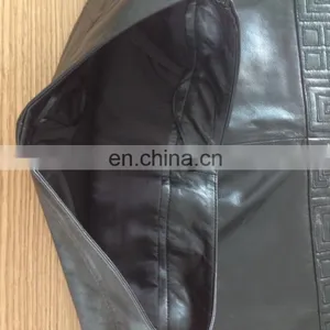 2015 Ladies Genuine Black Leather Skirt thumbnail-4