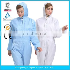 ESD Cleanroom Garment , Antistatic Cleanroom Smock/Coverall/Suit/Clothing/Clothes/Workwear Protective thumbnail-3