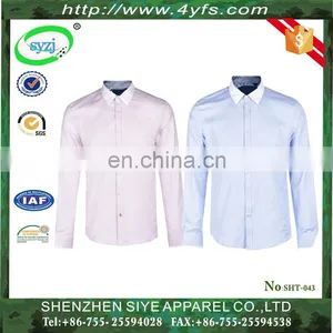 New Model 100% Men's Cotton Dress Shirt From Chinese Factory for Gift thumbnail-1