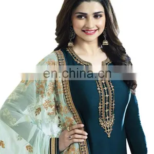 Occasion Casual Party Wear Semi-Stitched Straight Cut Style Salwar Kameez 2017 (salwar Kameez Suits) thumbnail-3