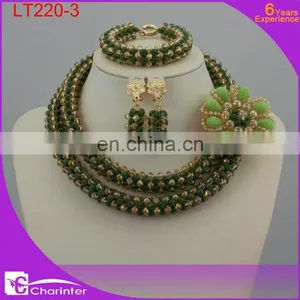 African Coral Beads Jewelry Set LT220-1 thumbnail-3