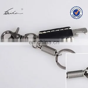 LEATHER KEYCHAIN OPENER KEYCHAIN CARABINER KEYCHAIN thumbnail-1