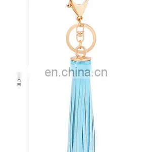 Tassel Key Chain, Genuine Leather Tassel Keychain,Tassel Purse Charm thumbnail-2