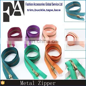 6 Colors Available,Close-open Metal Zippers With Pearl Slider, Multi-color #5 Zippers For DIY Sewing thumbnail-1