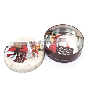 Santa Claus Printed Christmas Gift Card Packaging Metal Box thumbnail-4