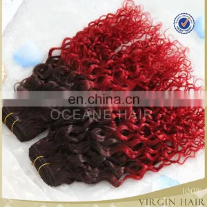 Afro Kinky Curly Weaving Hair Curly Red Weave Hair thumbnail-4