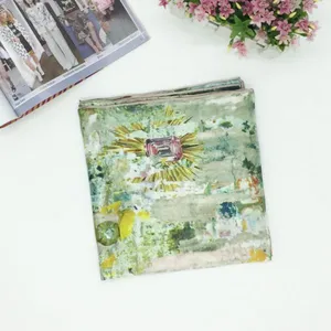 The Best Quality Good Price Custom Digital Printed Turkish 100% Silk Scarf thumbnail-2