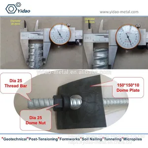 Thread Bar Used for Application Soil Nails, Rock Bolt, Ground Anchor, Mining and Tunneling thumbnail-4
