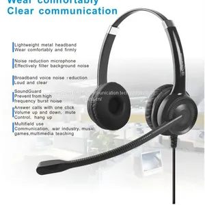 China Beien CS12 QD Telephone Call Center Headset Noise-cancelling Headset Customer Service thumbnail-2