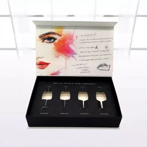 Luxury Custom High-Grade Design Cardboard Cosmetics Magnetic Flap Packing Box Manufacturer thumbnail-1
