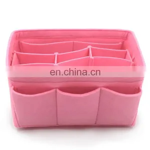 Extra Large Capacity Multi-function Felt Makeup Bag Organizer for Ladies and Travel thumbnail-4