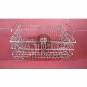 Stainless Steel Wire Basket With Handle for Industrial Ultrasonic Cleaner thumbnail-1