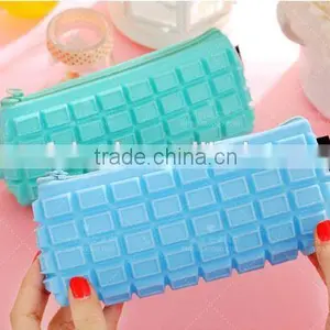 Chocolate Shape Custom Pencil Bag Fancy Zipper Lock Pencil Bag thumbnail-5