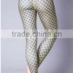 Recycle Polyester Eco Friendly Sublimation Printing Custom Yoga Pants thumbnail-2