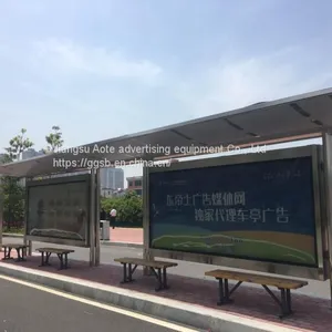 Production of Antique Bus Stop Sign Light Box at Bus Stop of Township Intelligent Station Reporting System thumbnail-1