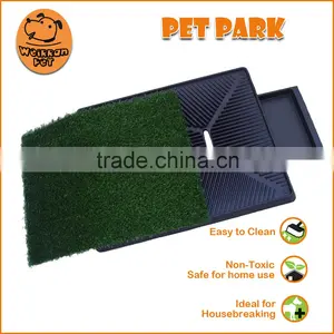 (1001) Pet Park Deluxe 3-piece Dog Relief System Sythetic Grass Pet Potty thumbnail-2
