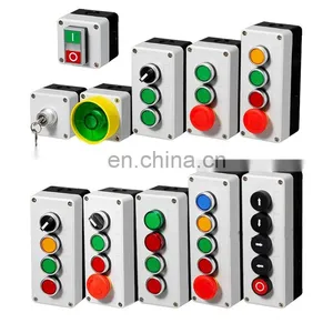 Waterproof Switch Box Plastic Starting Button Switch Box Electrical Industrial Button Emergency Stop Switch Box thumbnail-1