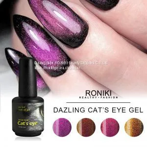 RONIKI Illusion Cat Eye Gel Polish Laser Cat Eye Gel Custom Gel Polish China thumbnail-1