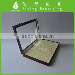 New Design PU Leather Display Ring Box With Clear Window thumbnail-3