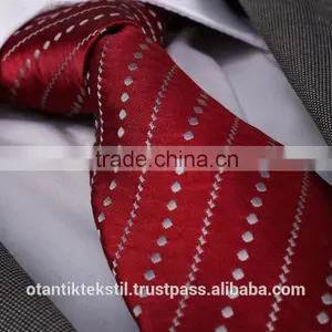 Red Polka Dot ,Silk Tie, Necktie, Neck Tie, Corbata, Gravate, Krawatte, Cravatta, Fashion Tie thumbnail-1