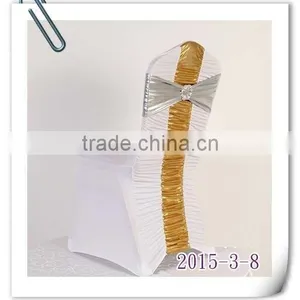 Ruffled Wedding Sequin Chair Cover thumbnail-2