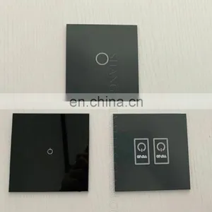 Flat Screen Printed Decorative Glass Acid Etched and Printed Glass Panels thumbnail-5