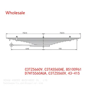 C3TZ5660V, C3TA5560AE, 85100961, D7HT5560AUA, C3TZ5560V, 43-415 Medium Duty Vehicle Rear Wheel Spring Arm Wholesale For Ford thumbnail-2