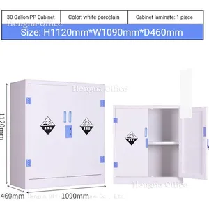 Heavy Duty 1800mm PP Medicine Cabinet-LCT209 |Ventilation Hole&Adjustable Shelves- 200L Capacity Acid & Base Resistant Storage for Mining Laboratories thumbnail-2