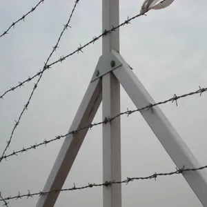 Galvanized-Coated Iron Wire Blade Barbed Wire Coil for Prison Fence Protection Railway Concertina Razor Wire thumbnail-6