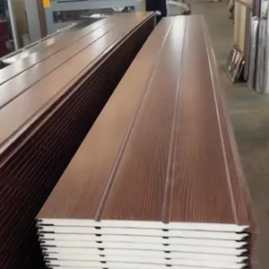 Fireproof Waterproof Metal Sandwich Wall Panel and Board Decoration thumbnail-1