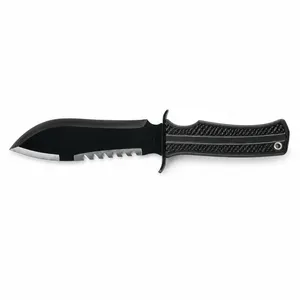 Wholesale Outdoor Utility Knife With Black Blade Camping Machete for Bushcraft and Garden Clearing thumbnail-2