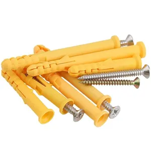 Zinc Plated Steel Screws Plastic Expansion Anchors for Masonry PE Material Anti-rotation Design Full Sizes Available Easy Installation thumbnail-4