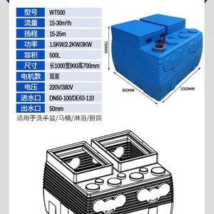 Household Sewage Lifters Are Sewage Discharge Equipment for Basements or Zero-gravity Sewage Areas thumbnail-1