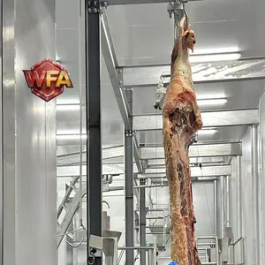 Bull HACCP Cattle Slaughter House Line Cow Butchery Equipment Abattoir Machinery Beef Processing Rail Plant Production Machine thumbnail-1