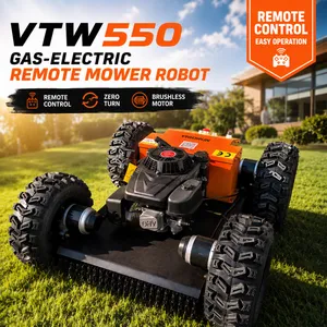 Vigorun VTW550 Robot Lawn Mower Mulcher Long Lifespan & Durable Remote Control Grass Cutter for Orchard Garden Farm thumbnail-1