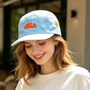 Wholesale Custom Cap Hats Printed Embroidery Logo Trucker Caps Cotton Back Mesh Trucker Hats thumbnail-1