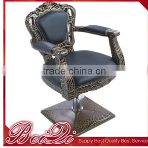 European Classical Style Salon Furniture Antique Salon Chair Hair Salon Equipment Wholesale Supplies Old Style Barber Chair thumbnail-1