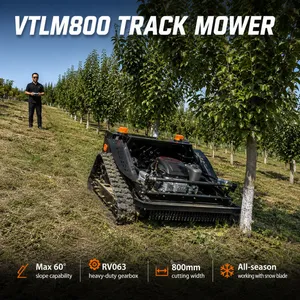Vigorun VTLM800 Crawler Brush Cutter, Forced‑Lubrication Gearbox Enables Safe Operation on 60° Steep Slopes thumbnail-1