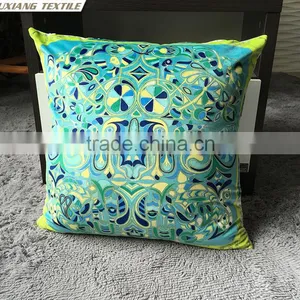 Velvet Digital Printed Cushion Polyester Pillow Sofa Cushions For Sale thumbnail-3