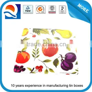 Decorative Sevring Tin Tray Painted Metal Tray Supplier thumbnail-1
