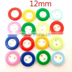 200 Pcs Mixed Resin Round 2 Holes Sewing Buttons Scrapbooking 12mm Knopf Bouton thumbnail-1