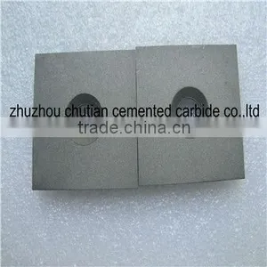 Zhuzhuo Factory Suply High Quality and Cheapest Tungsten Steel Plate 36*36*5mm With Hole thumbnail-1