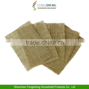 10pcs Table Runner Natural Burlap Table Runner Christmas Place Mats Tablemats thumbnail-3