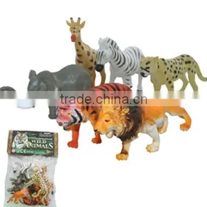 Custom Mini Realistic Zoo Animals Plastic Toy Artificial Plastic Animal Toy Collectable Animal Toys thumbnail-2