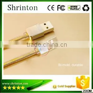 Popular Super Speed Golden Remax Micro USB Data Cable thumbnail-1