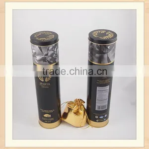 Metal Round Cylinder Packaging Box for Wine thumbnail-1