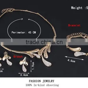 Wholesale African Costume Jewelry Set Jewelry Set For Wedding 18 Carat Gold Jewelry Sets thumbnail-4