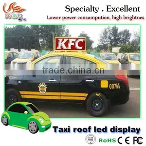 RGX Outdoor Taxi Top Roof LED Advertising Display, Taxi LED Top Light Box/taxi Roof Advertising Display With Pixel 5 thumbnail-1