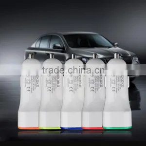 3.1A Dual USB Car Charger 12V-24V Input Mobile Phone Charger Tablet Splitter Igniter Carregadorveicular thumbnail-1